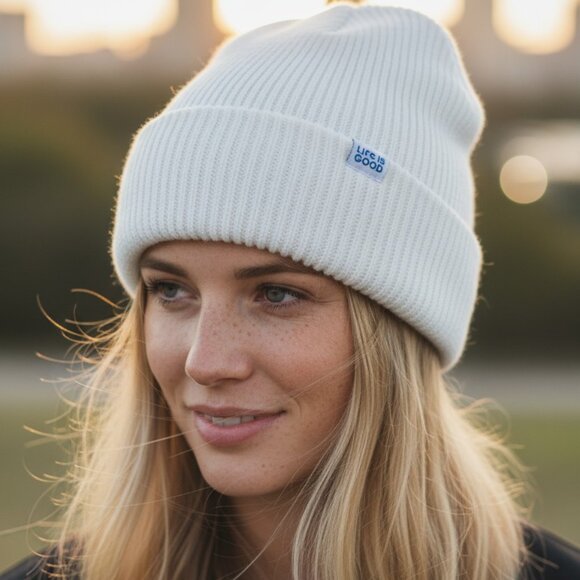 Life is Good Adult Unisex Solid Mariner Beanie Cap Hat - Picture 1 of 6